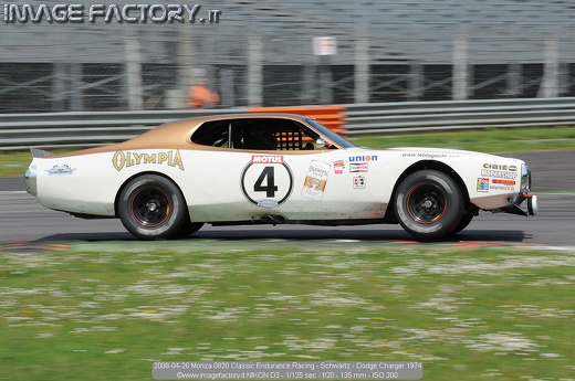 2008-04-26 Monza 0820 Classic Endurance Racing - Schwartz - Dodge Charger 1974